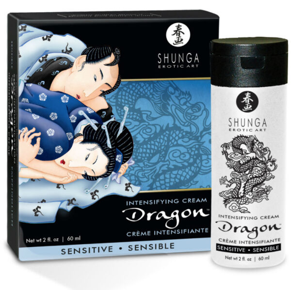 Shunga Dragon Sensitive — Intensifying Cream, 60 ml — Arousal Gels for Women