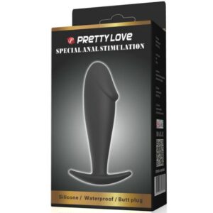 Pretty Love Penis Form — Butt Plug, Waterproof, Black — Anal — view 2