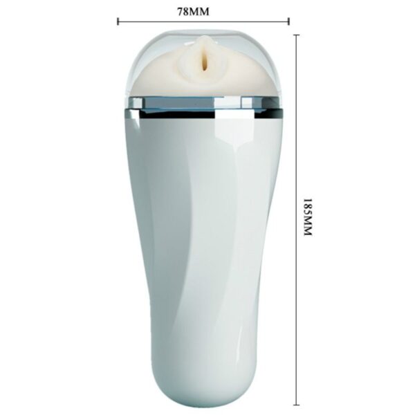 Pretty Love Vagina Design — Male Masturbator, White — For Him — view 8
