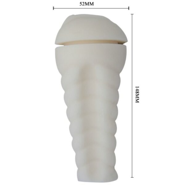 Pretty Love Vagina Design — Male Masturbator, White — For Him — view 7
