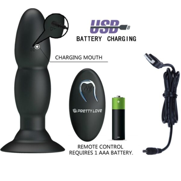 Pretty Love — Anal Vibrator, Rechargeable, Black — view 3