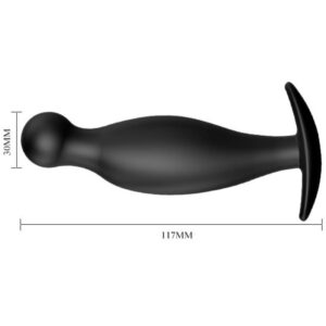 Pretty Love — Butt Plug, Silicone, 11.7 cm, Black — Anal — view 4