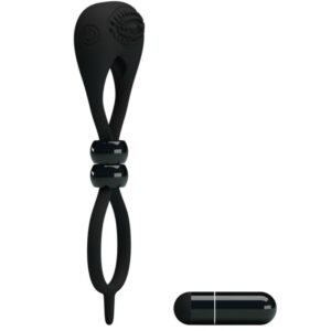 Pretty Love — Vibrating Cock Ring, Silicone, Black — Cock Rings — view 2