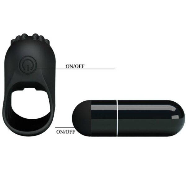 Pretty Love Flirtation Steward — Vibrator, Silicone, Black — Clitoral Stimulators — view 5