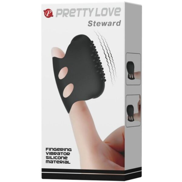 Pretty Love Flirtation Steward — Vibrator, Silicone, Black — Clitoral Stimulators — view 6