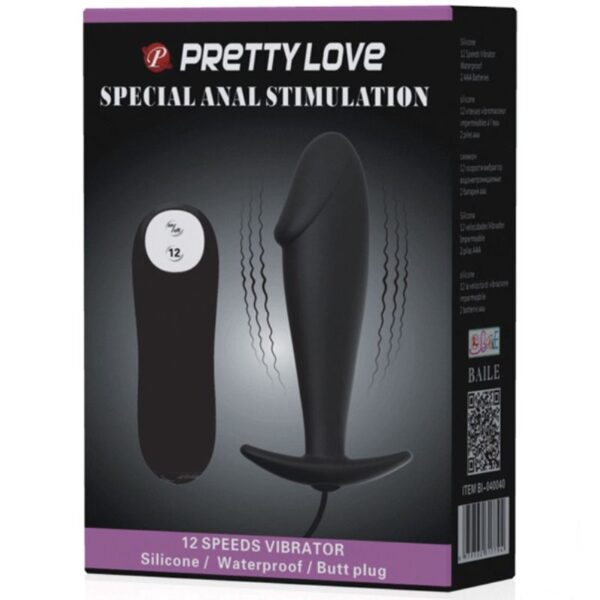 Pretty Love — Vibrating Butt Plug, Penis-Shaped — Anal — view 7