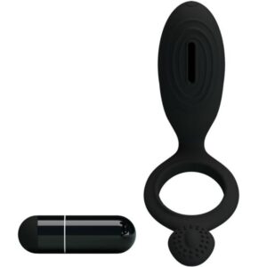 Pretty Love Ethel — Vibrating Cock Ring, Silicone, Black — Cock Rings — view 4