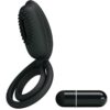 Pretty Love Esther — Vibrating Cock Ring, Silicone, Black — Cock Rings