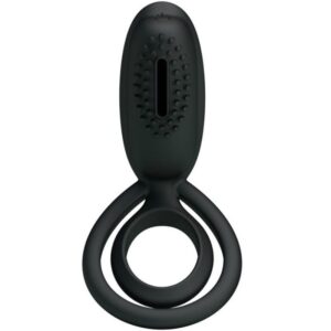 Pretty Love Esther — Vibrating Cock Ring, Silicone, Black — Cock Rings — view 2