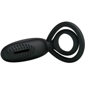 Pretty Love Esther — Vibrating Cock Ring, Silicone, Black — Cock Rings — view 4
