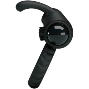 Pretty Love Eudora — Vibrating Cock Ring, Silicone, Black — Clitoral Stimulators — view 2