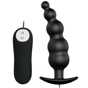 Pretty Love — Vibrating Butt Plug, Beaded — Anal