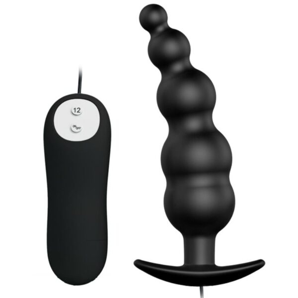 Pretty Love — Vibrating Butt Plug, Beaded — Anal