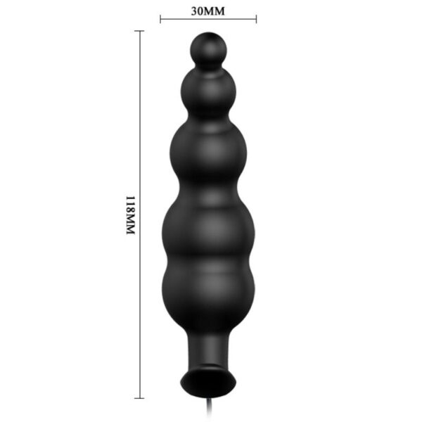 Pretty Love — Vibrating Butt Plug, Beaded — Anal — view 7