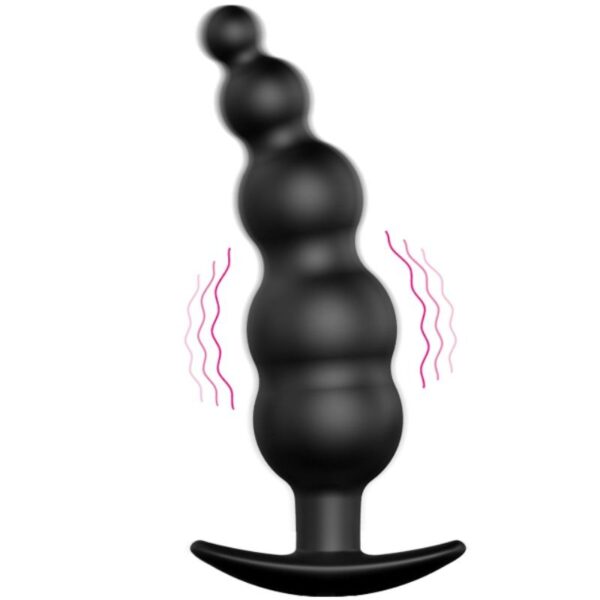 Pretty Love — Vibrating Butt Plug, Beaded — Anal — view 8