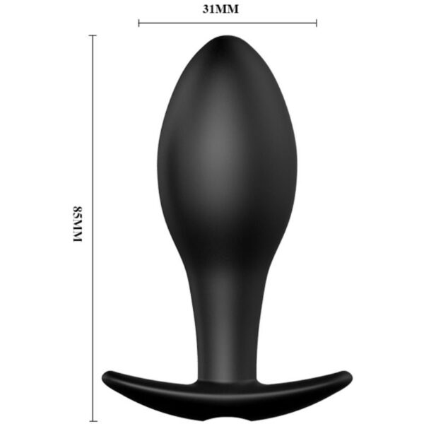 Pretty Love Anchor — Vibrating Butt Plug, Remote Control, Black — Anal — view 4