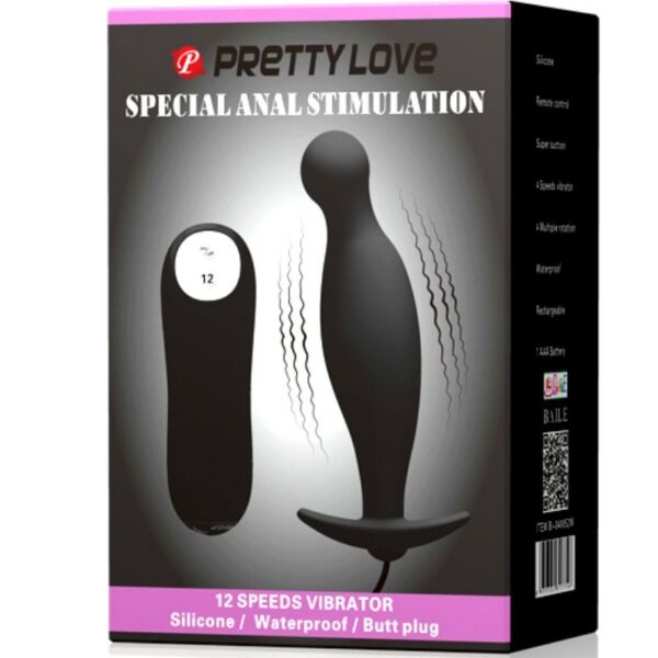 Pretty Love — Prostate Vibrator, Black — Anal — view 7