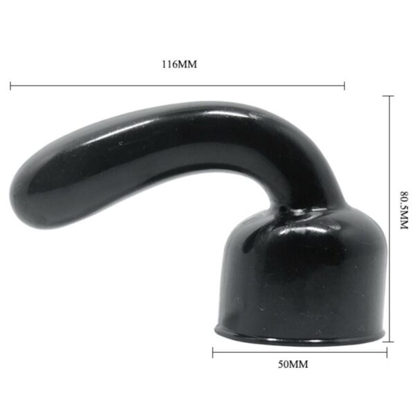 Baile Power Head G-Spot Pleaser — Wand Attachment, Black — Handheld Massagers — view 5