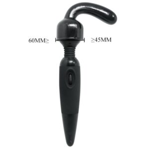 Baile Power Head G-Spot Pleaser — Wand Attachment, Black — Handheld Massagers — view 4