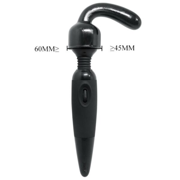 Baile Power Head G-Spot Pleaser — Wand Attachment, Black — Handheld Massagers — view 4
