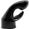 Baile Power Head G-Spot Clitoral — Wand Attachment, Black — Handheld Massagers