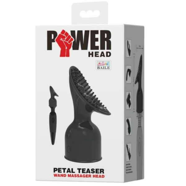 Baile Power Head Clitoral — Wand Attachment, Black — Handheld Massagers — view 5