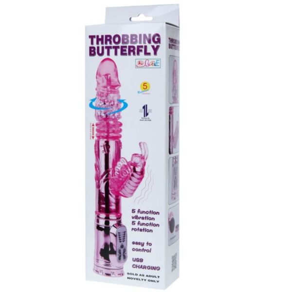 Baile Throbbing Butterfly — Thrusting Vibrator, Rechargeable — G-Spot Vibrators — view 9