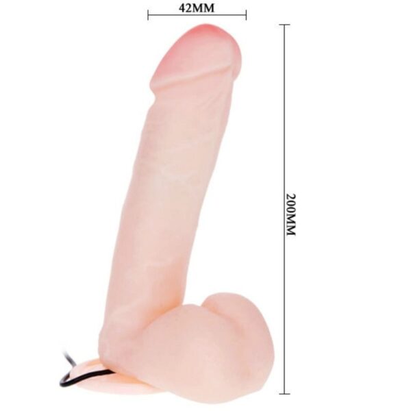 Baile — Rotating Vibrator, Suction Cup, Natural — Realistic Vibrators — view 4