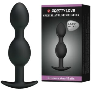 Pretty Love — Anal Beads, Silicone, Black — view 2