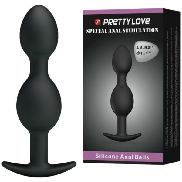 Pretty Love — Anal Beads, Silicone, Black — view 2