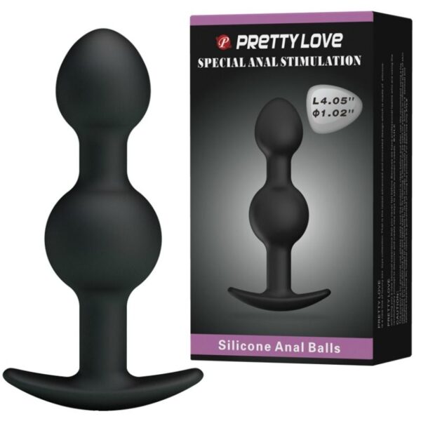 Pretty Love Special Stimulation — Anal Beads, Silicone, Black — view 2