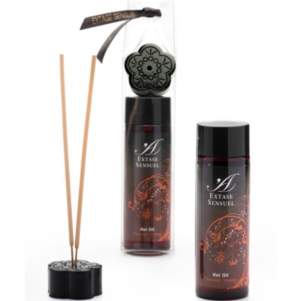 Extase Sensual Chocolate — Warming Massage Oil, 100 ml, Orange — Body Massage Oils