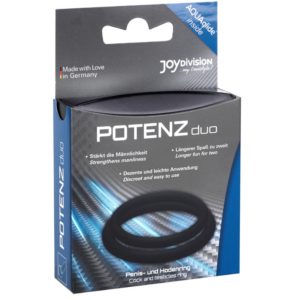 Joydivision Potenzduo — Cock Ring, Silicone, M, Black — Classic Cock Rings — view 2