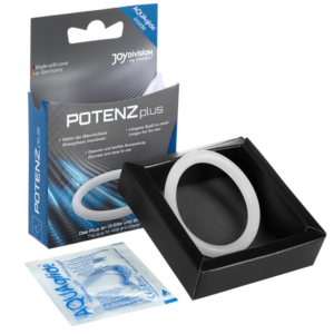 Joydivision Potenzduo Plus — Cock Ring, Silicone, M, White — Classic Cock Rings — view 2