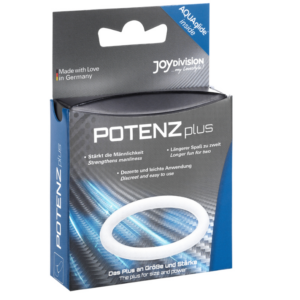Joydivision Potenzduo Plus — Cock Ring, Silicone, M, White — Classic Cock Rings — view 3
