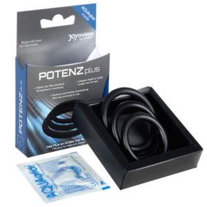 Joydivision Potenzduo Plus — Cock Ring Set, Silicone, Black — Classic Cock Rings — view 2
