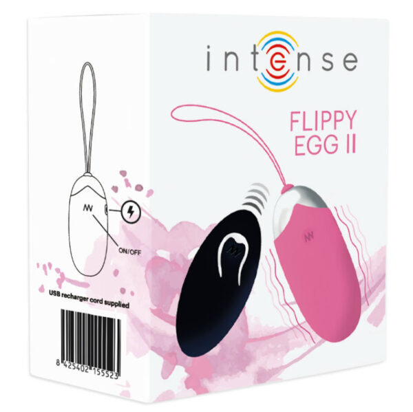 Intense Flippy II — Vibrating Egg, Rechargeable, Pink — Clitoral Stimulators — view 5