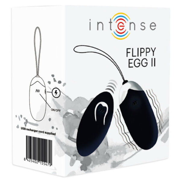 Intense Flippy II — Vibrating Egg, Rechargeable, Black — Clitoral Stimulators — view 5