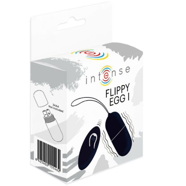 Intense Flippy I — Vibrating Egg, Silicone, Black — Clitoral Stimulators — view 2