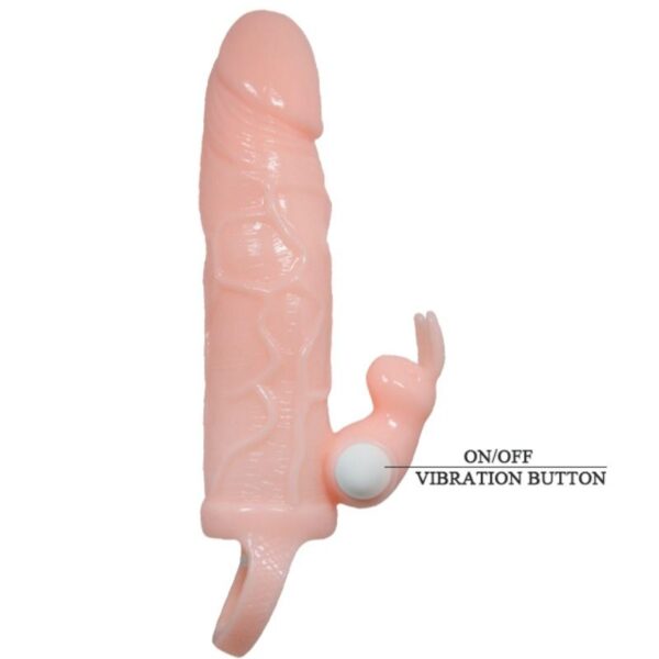 Baile Brave Man Rabbit — Vibrating Penis Sleeve, Flesh — Penis Accessories — view 6