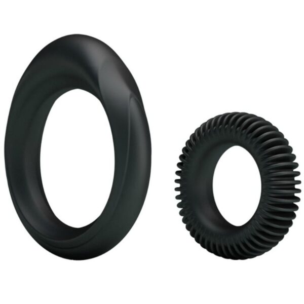 Baile Manhood — Cock Ring Set, Silicone — Classic Cock Rings