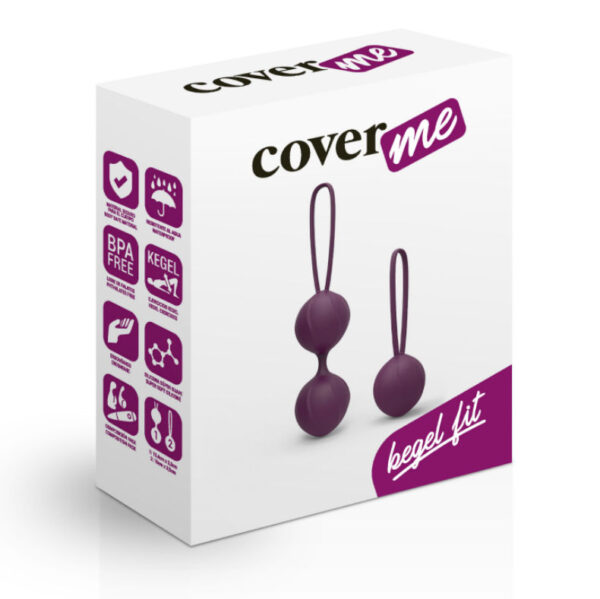 Coverme Pelvic Trainer — Kegel Balls, Silicone, Lilac — Ben Wa Balls — view 2