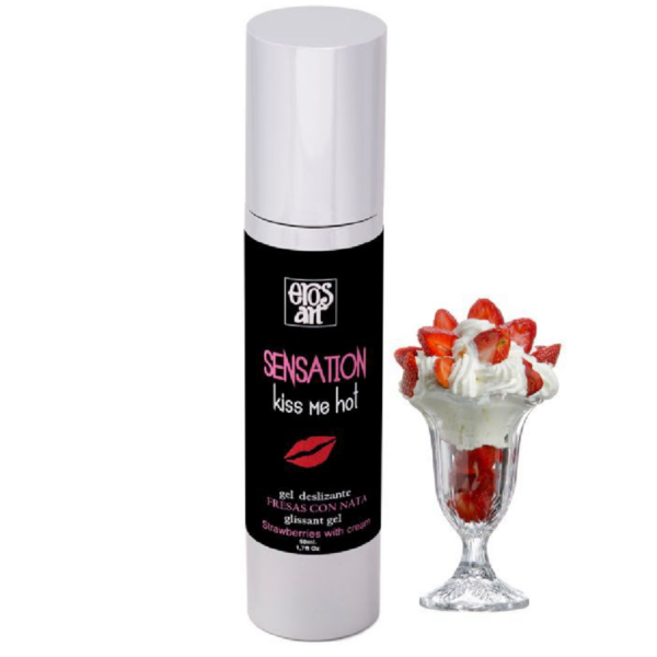 Eros-art Sensation — Flavoured Lubricant, 50 ml, Strawberry Cream — Flavored Lubricants