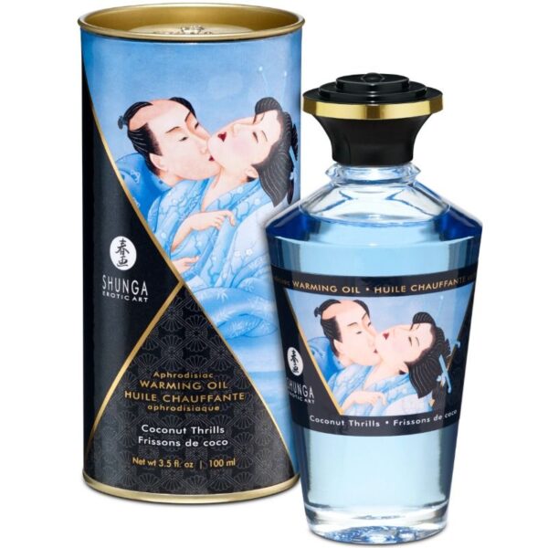 Shunga Coconut Thrills — Warming Massage Oil, 100 ml — Body Massage Oils