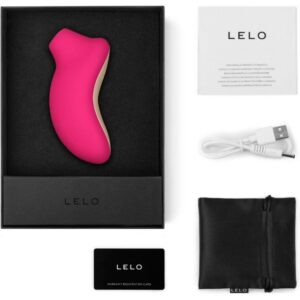 LELO Sona Cruise — Clitoral Stimulator, Sonic, Fuchsia — Air Pulse Vibrators — view 3