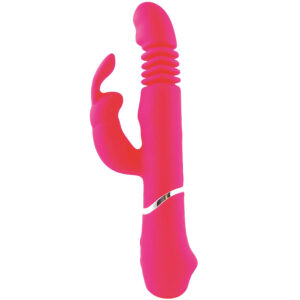 Treasure Missouri — Thrusting Vibrator, Silicone, Pink — Clitoral Stimulators — view 2