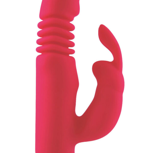 Treasure Missouri — Thrusting Vibrator, Silicone, Pink — Clitoral Stimulators — view 5