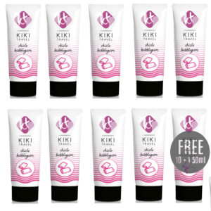 Kikí Travel Bubblegum — Flavoured Lubricant, 50 ml, 10 + 1 Pack — Lubricant Kits