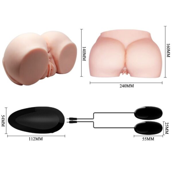 Crazy Bull Vagina Anus — Vibrating Masturbator, Remote Control — Vibrating Strokers — view 6