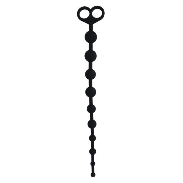 Intense Jaiden — Anal Beads, Silicone, Black — view 5